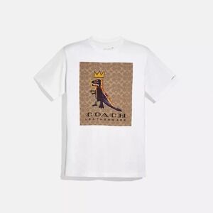 Coach‎ X Jean Michel Basquiat Embroidered T-shirt Medium Dinosaur